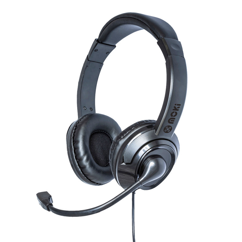Gaming DesktopMoki USB Headphones + Boom Mic Gaming DesktopMoki USB Headphones + Boom Mic